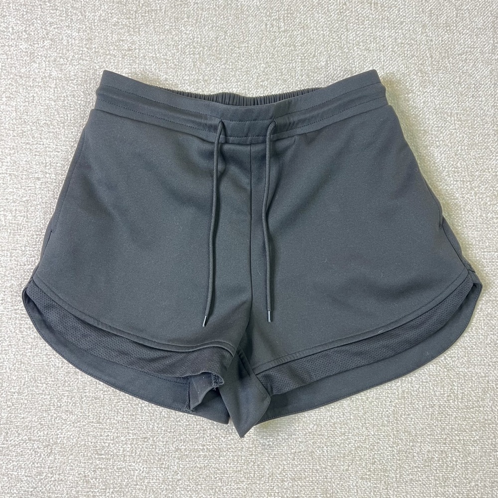 Halara Black Athletic Shorts Drawstring Stretch Running Activewear Womens Size L
